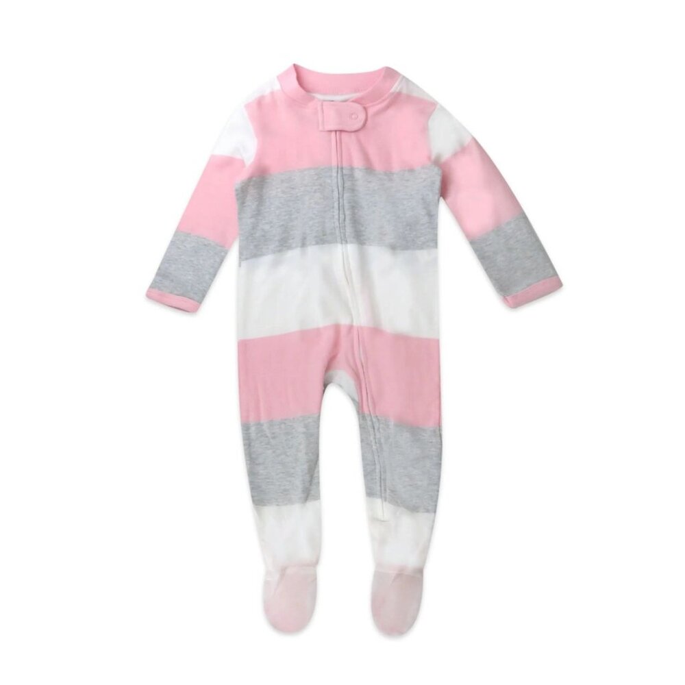 Honest Baby Preemie Organic Cotton Long Sleeve Sleep N Play Footed Pajamas